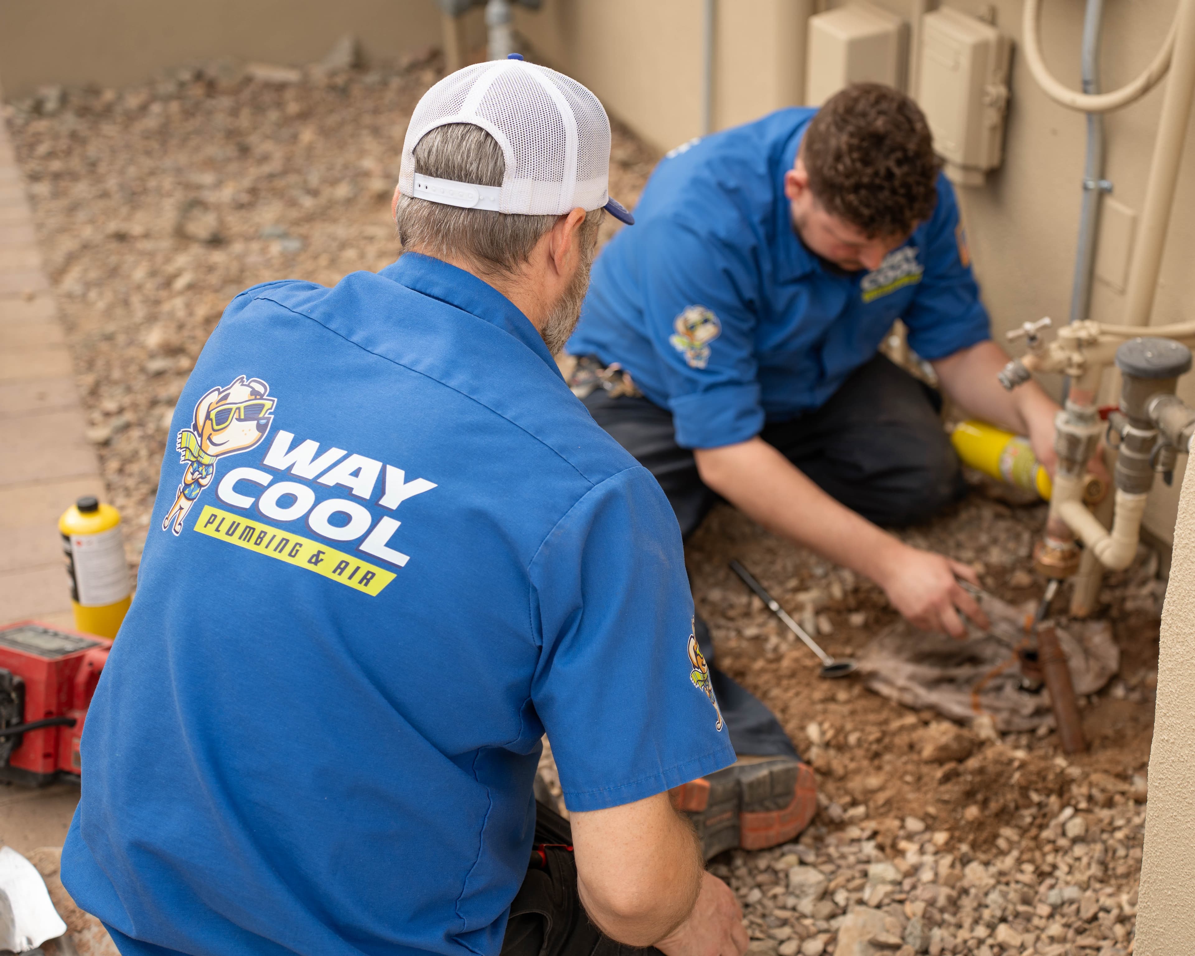 Outdoor cleanout access for drain work