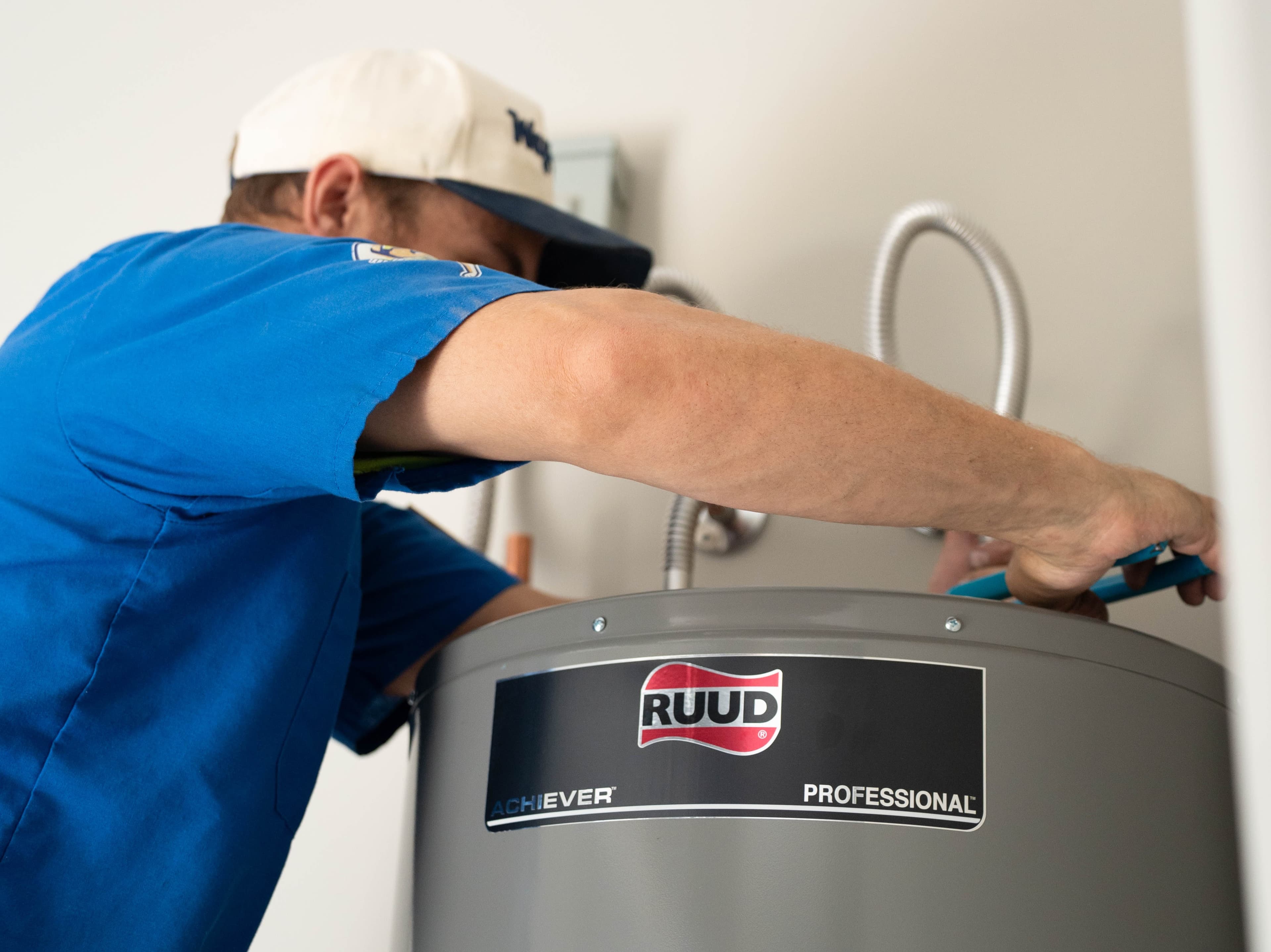 New water heater connections